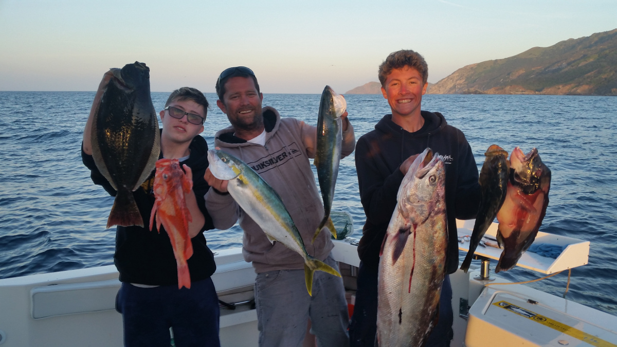 Awesome fishing at Catalina Island with White Seabass, Yellowtail, Halibut and more